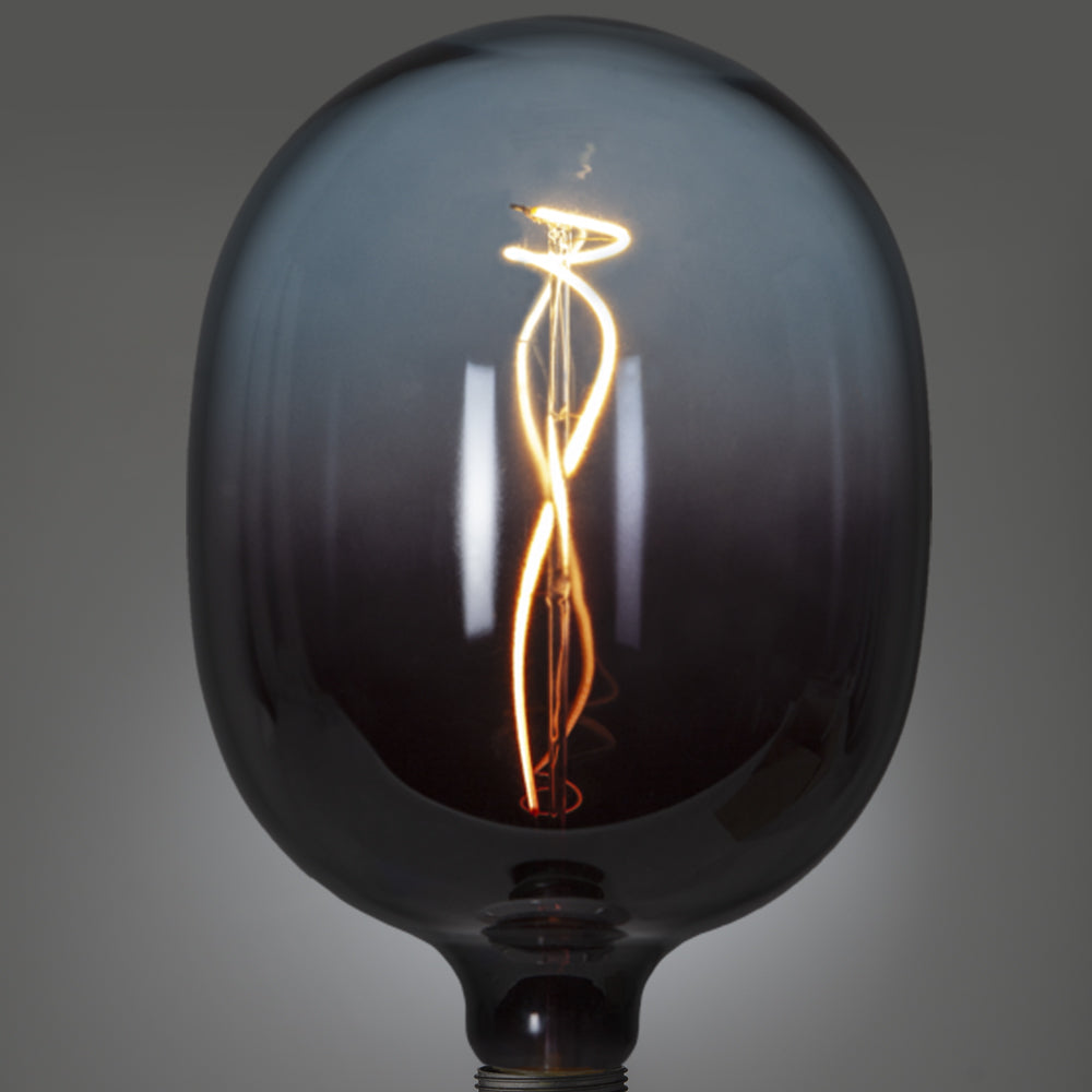 Led Filament Glühbirne mit blau gefärbtem Glas