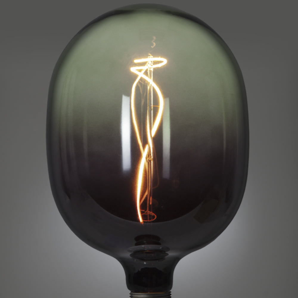 Led Filament Glühbirne mit grün gefärbtem Glas
