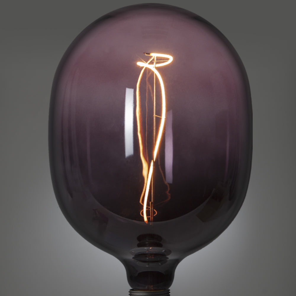Led Filament Glühbirne mit violett gefärbtem Glas
