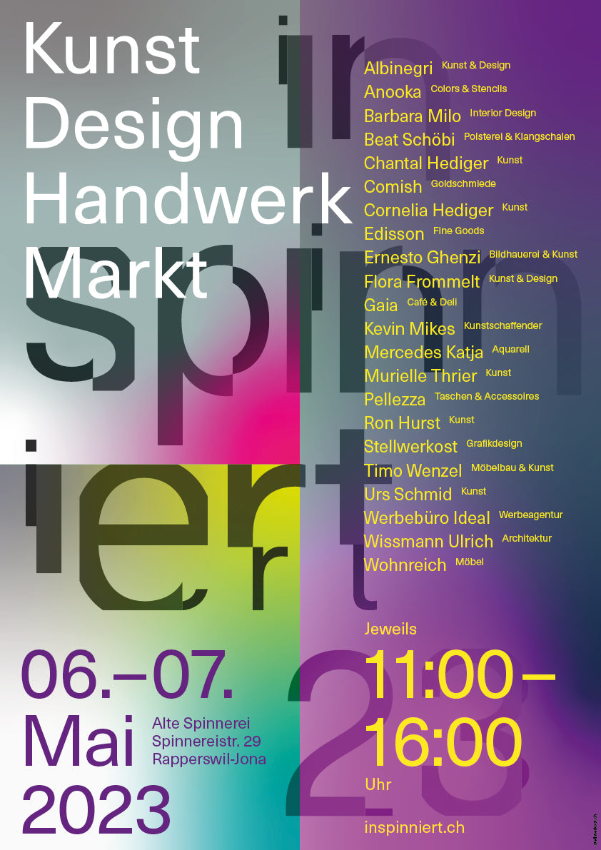 inspinniert flyer, Stellwerkost, Werbeagentur in Rapperswil