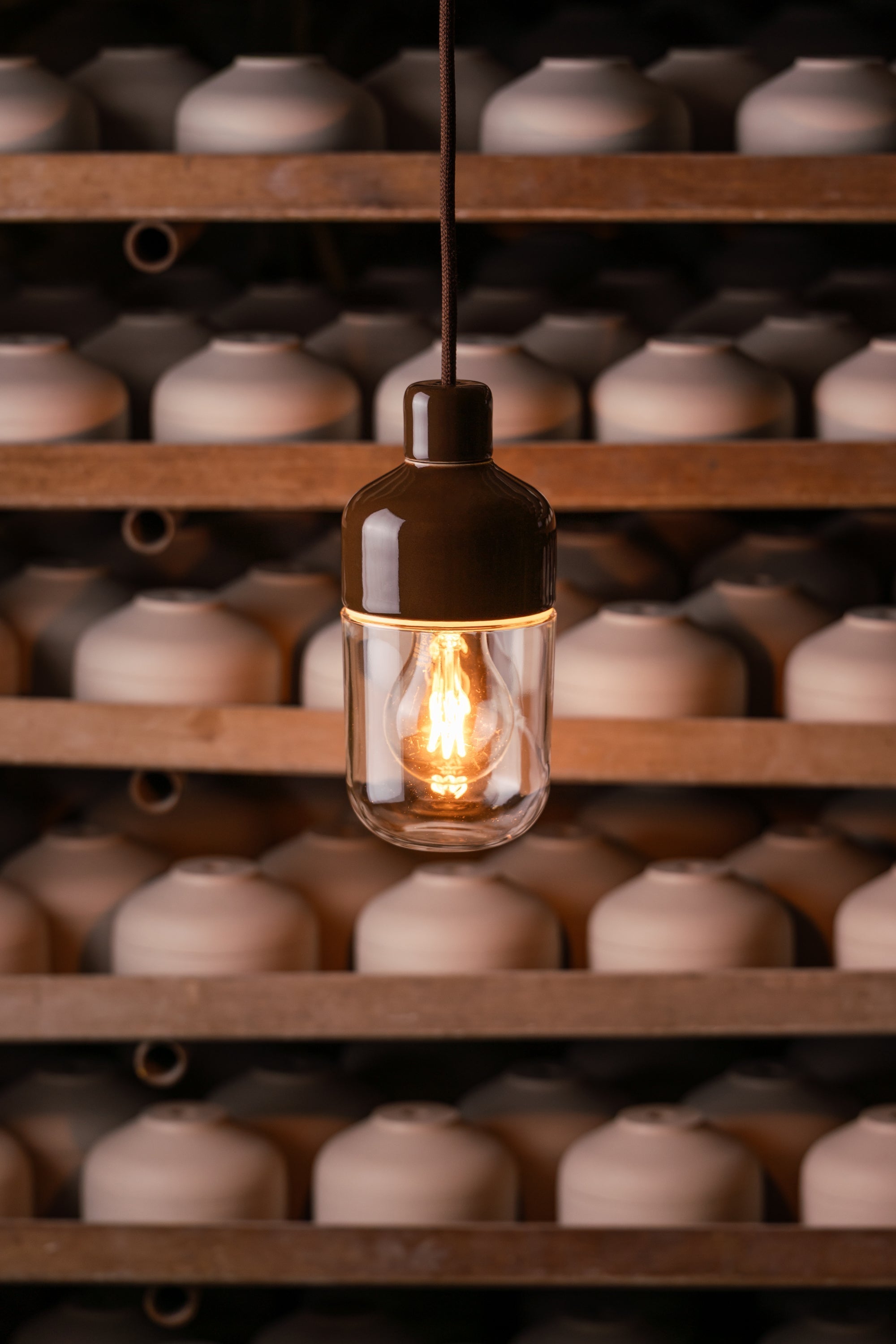 Ifö Electric Ohm-Serie mit brauner Glasur