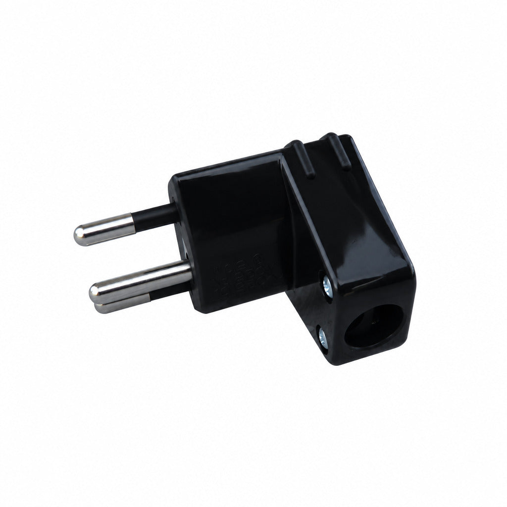 Fiche coudée T12 noire 