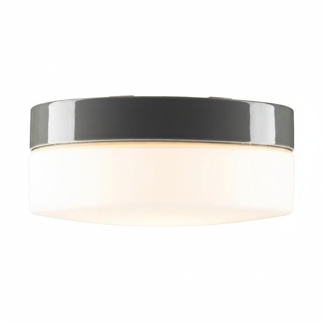 Opus 220/100 Led Porzellan Wand-/Deckenleuchte 3000K matt opal Ø 184mm IP44 | Ifö Electric