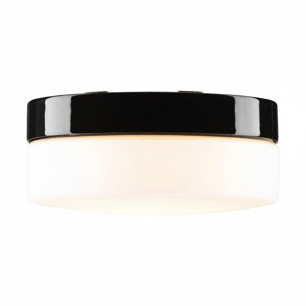 Opus 220/100 Led Porzellan Wand-/Deckenleuchte 3000K matt opal Ø 184mm IP44 | Ifö Electric
