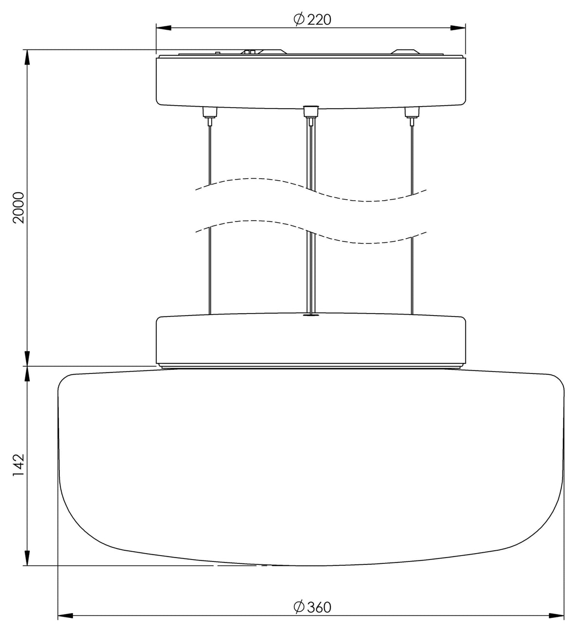 Massplan Solenne Pendant 360/176 Porcelain pendant light E27 IP20 | Ifö Electric 