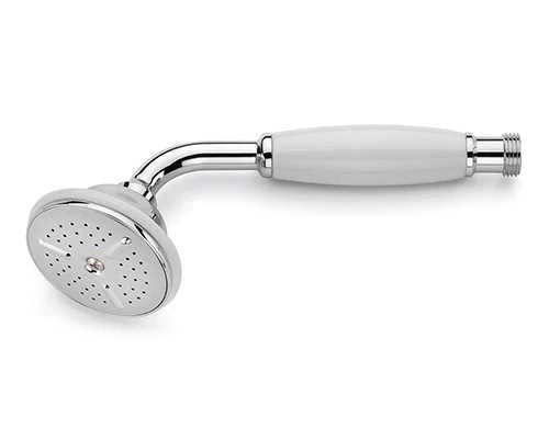 Handdusche Messing verschromt mit Porzellangriff | THPG