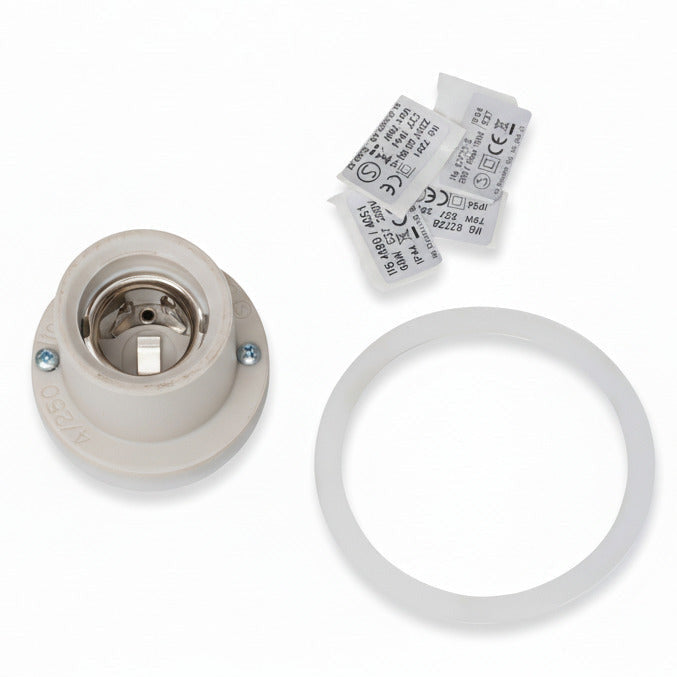 Ersatzteil Austauschkit Lampenfassung E27 unglasiert mit Klemmhülse | Ifö Electric