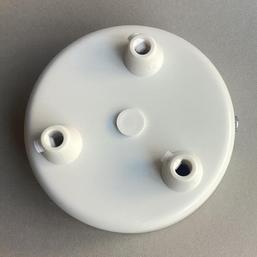 Baldachin Metall weiss 3-Out abgerundet