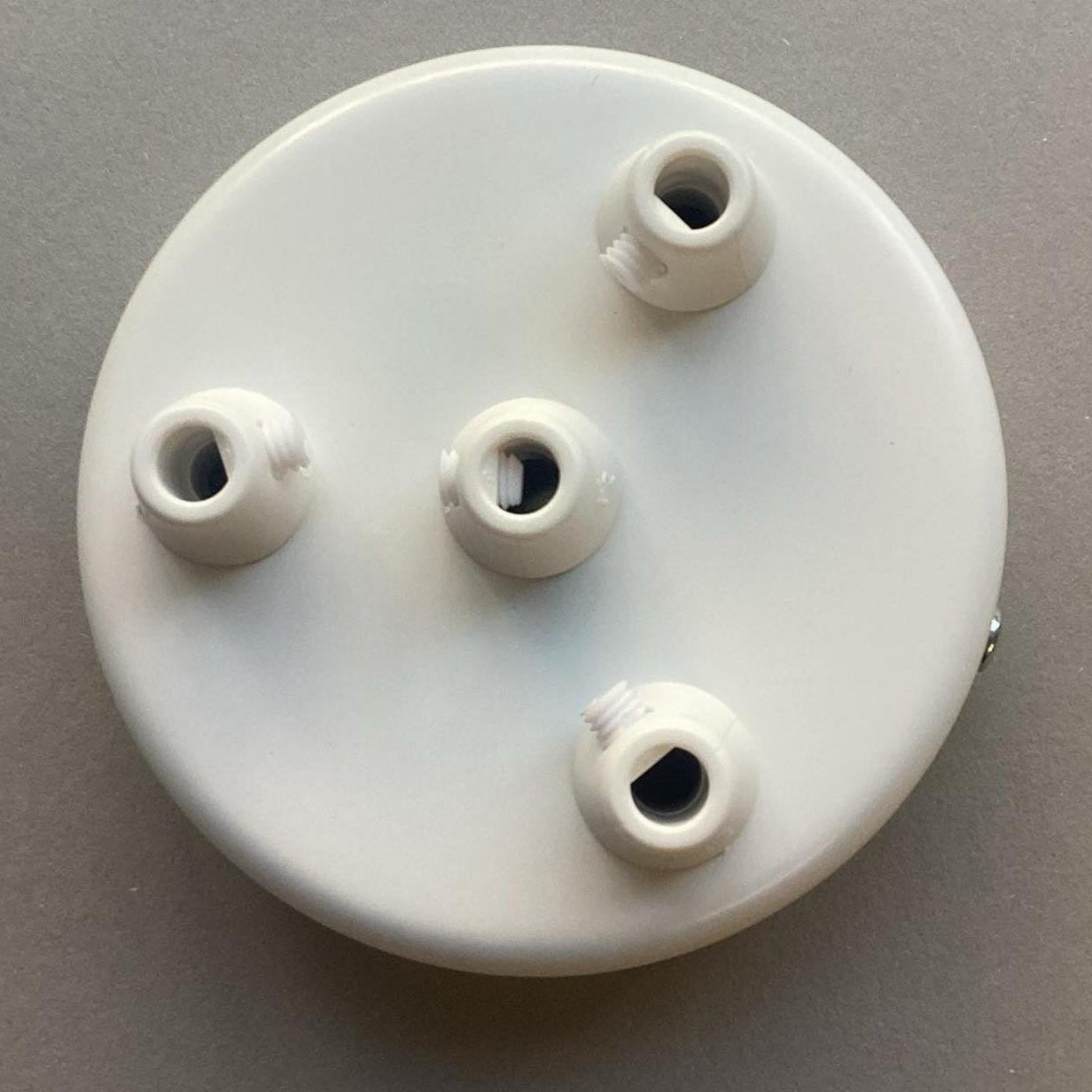 Baldachin Metall weiss 4-Out abgerundet