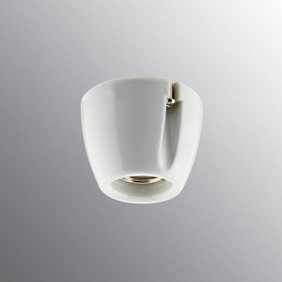 Porcelain socket E27 Ifö Electric Basic, white straight 
