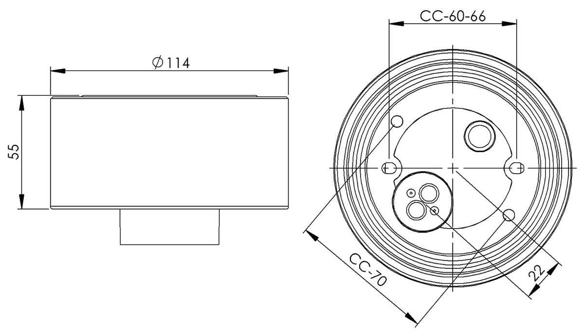 Massplan Porcelain base Ø99mm thread IP54 E27 | Ifö Electric 