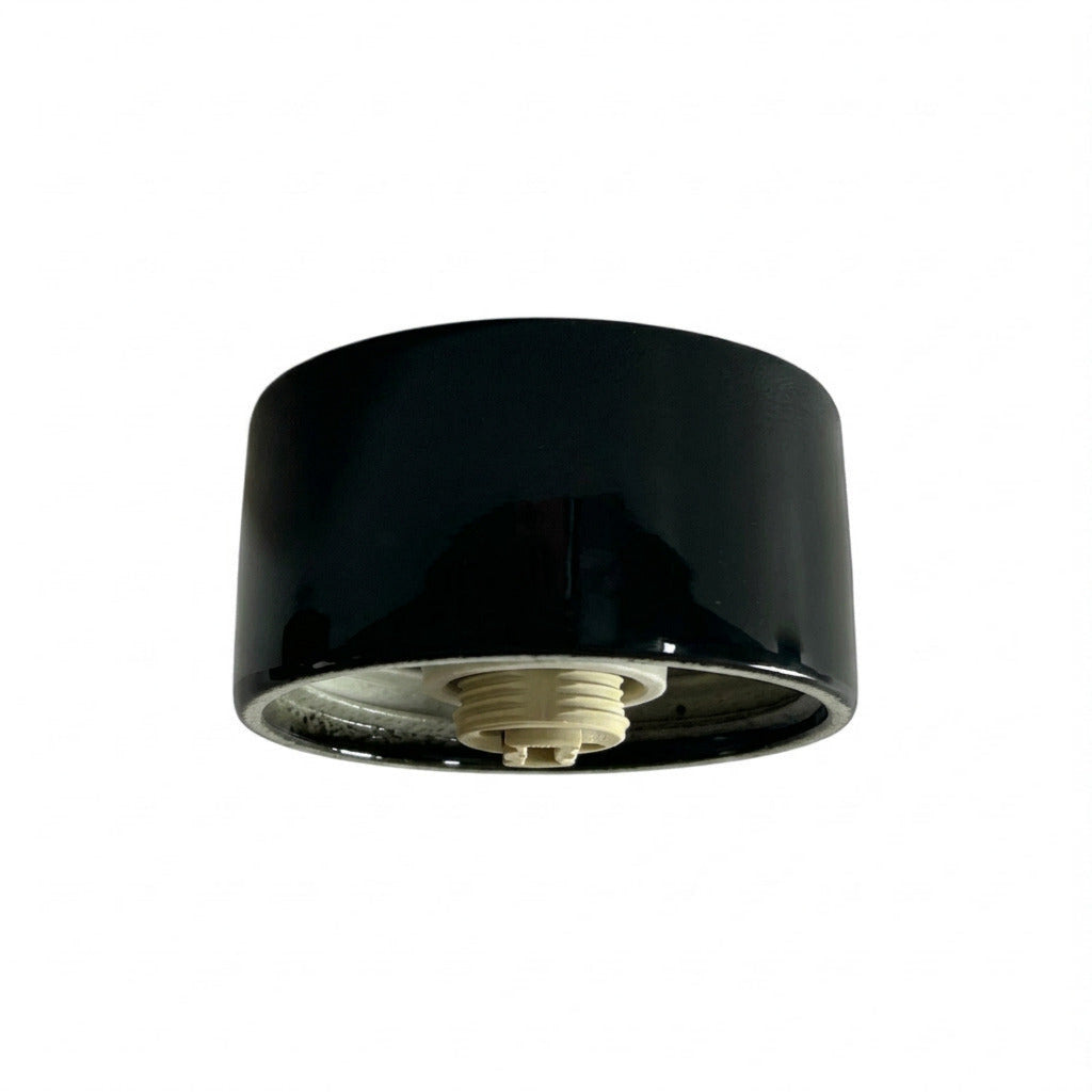Porzellansockel Ø 84.5mm Gewinde IP44 G9 gerade schwarz | Ifö Electric