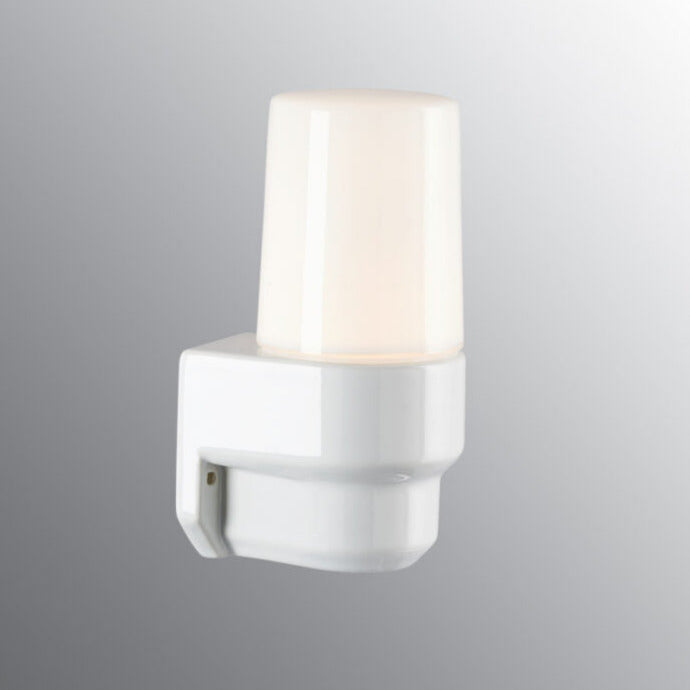 Classic Sconce Porzellan Wandleuchte weiss E14 IP55 | Ifö Electric