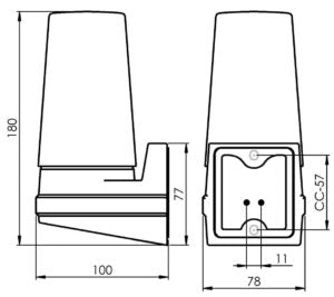Massplan Bernadotte Wandleuchte IP44 | Ifö Electric