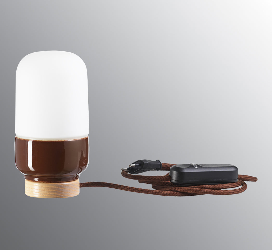 Table lamp porcelain Ohm Table 100/190 matt opal IP20 | Ifö Electric