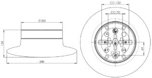 Massplan Aton Cairo Large Sensor IP44 E27 – Lampe en porcelaine | Ifö Électrique 