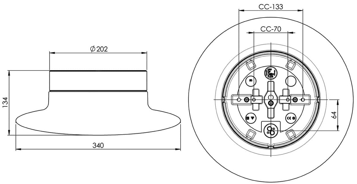 Massplan Aton Cairo Large IP44 3000K Led – Porcelain lamp | Ifö Electric 