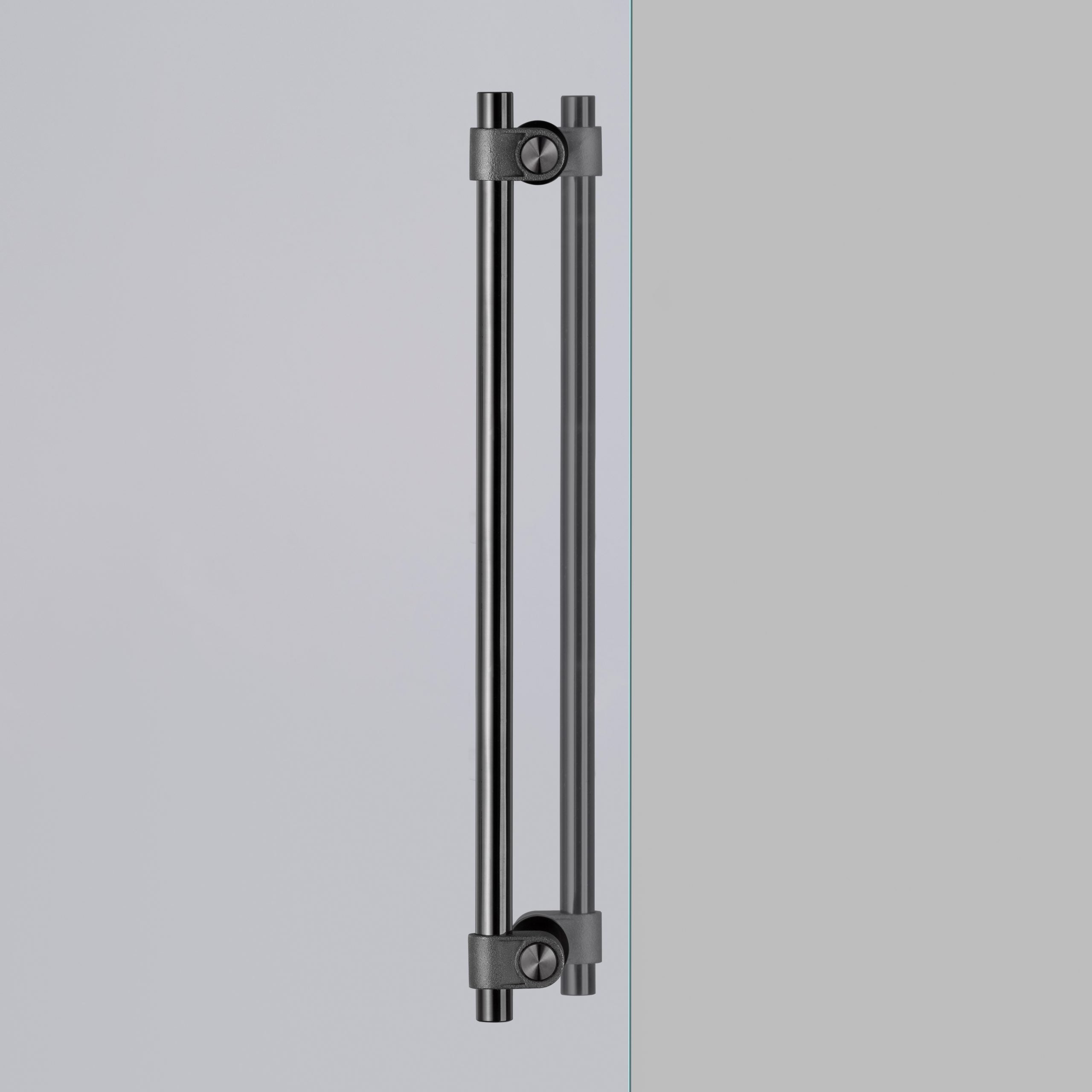 Doppelseitiger Möbelgriff Schrankgriff Guss CAST Gun Metal Large