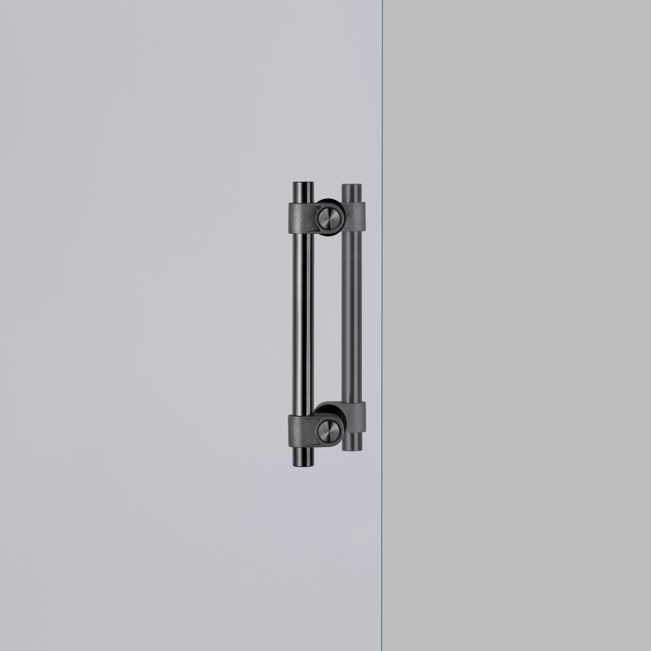 Doppelseitiger Möbelgriff Schrankgriff Guss CAST Gun Metal Small