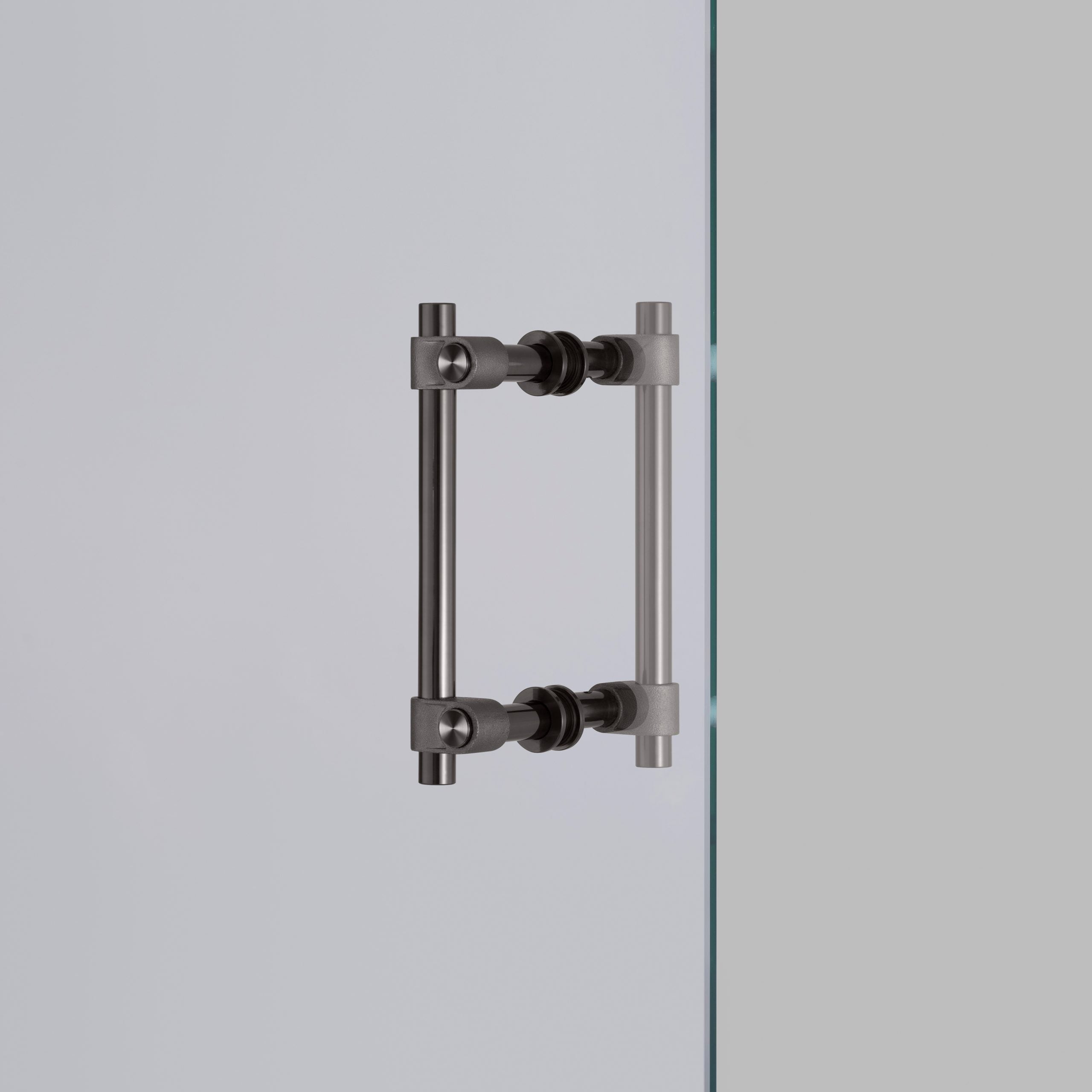 Doppelseitiger Möbelgriff Schrankgriff Guss CAST Gun Metal Small