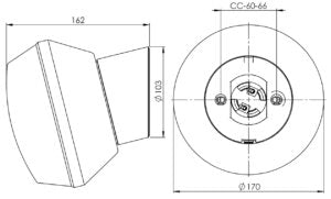 Massplan Applique murale classique Ifökupa E27 IP20 Ø84,5mm blanche | Ifö Électrique 