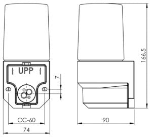 Massplan Classic Sauna E14 Wandleuchte – Porzellanleuchte IP55 | Ifö Electric