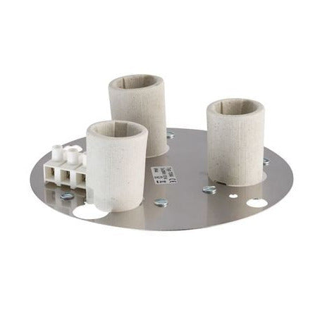 Montageplatte Lampenfassung 3x E14 für Gewindesockel Ø185.5mm | Ifö Electric