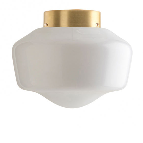 Brass ceiling light “Schoolhouse”