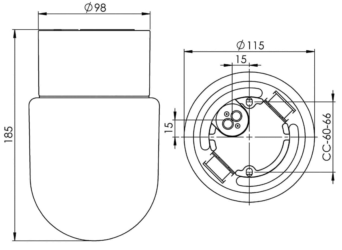 Massplan Contrast Fridhem 3000K IP54 Led – Deckenleuchte | Ifö Electric