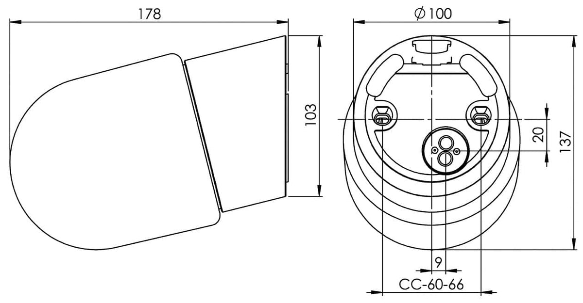 Massplan Contrast Fridhem 3000K IP54 Led – Wandleuchte | Ifö Electric