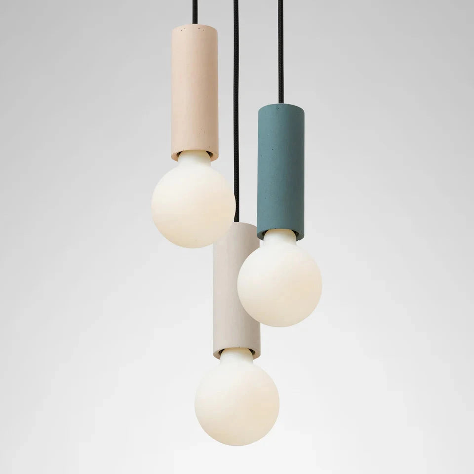 Ila Trio | Pendelleuchten Beton E27