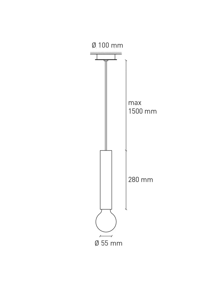 Massplan Ila Maxi | Pendant Light Concrete E27