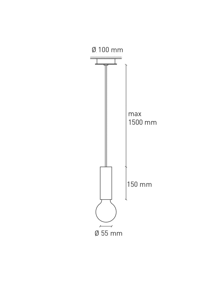 Massplan Ila | Pendant Light Concrete E27
