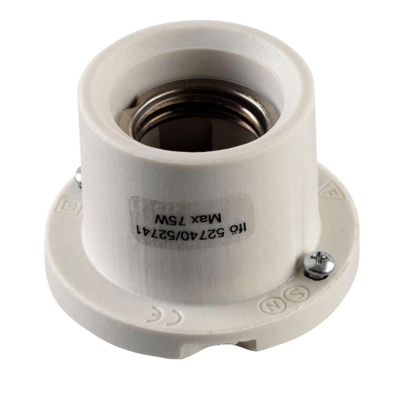 Ifö Lampenfassung E27 weiss unglasiert für Drahtanschluss | Ifö Electric