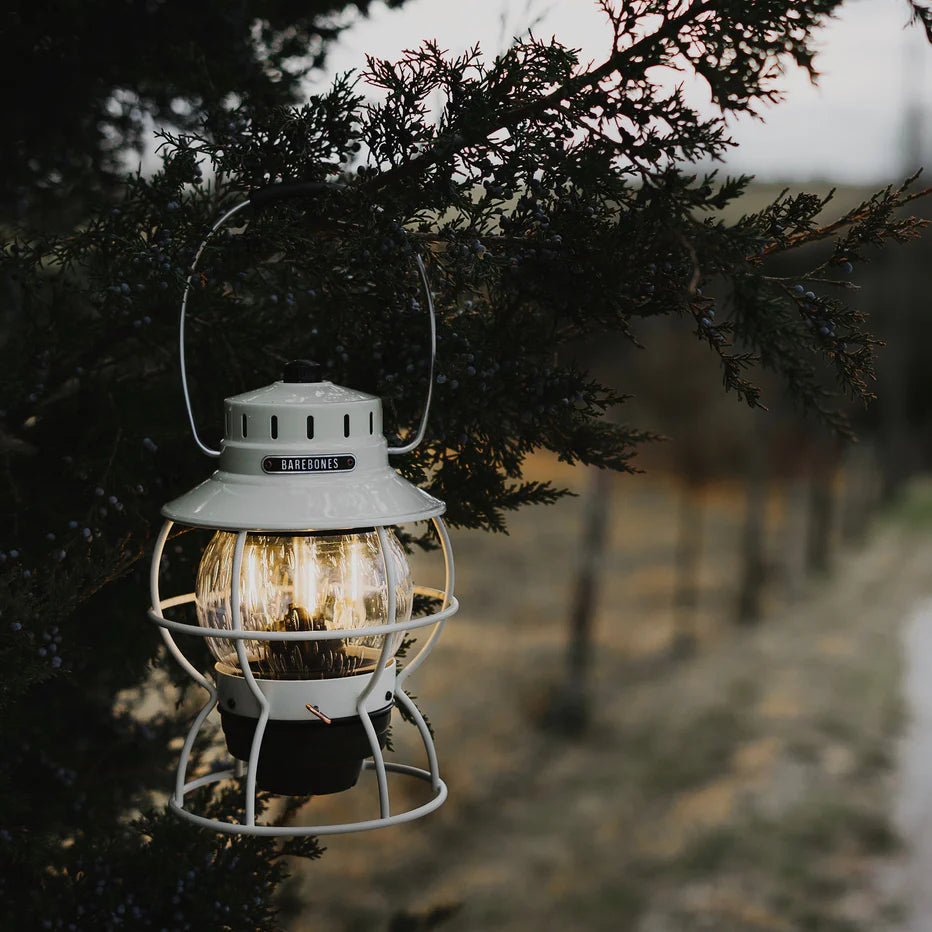 Railroad Lantern Union Pacific Homeward Bound Vintage White Ambiente