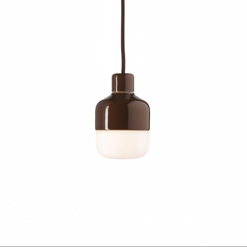 Suspension Ohm 100/155 LED 3000K opale mate IP44 | Ifö Électrique 