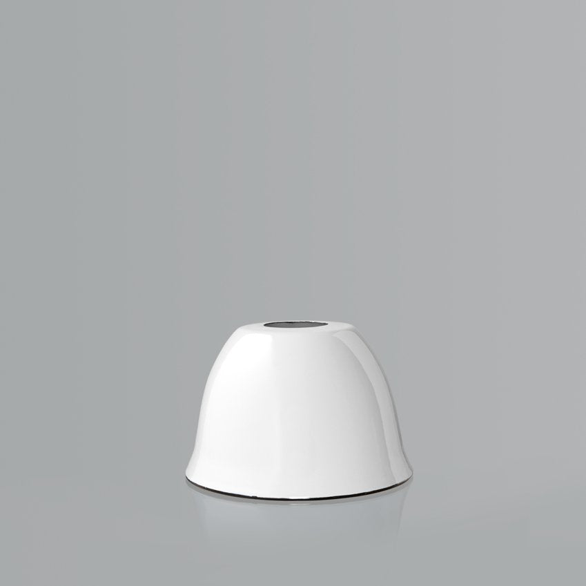 Retro Enamel Lampshade White «Bell» 