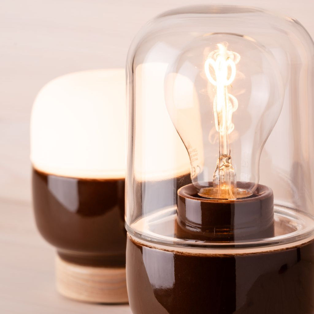 Lampe de table en porcelaine Ohm Table 100/130 opale mate IP20 | Ifö Électrique