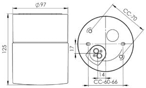 Massplan Opus 100/125 Porzellan Wand-/Deckenleuchte G9 matt opal IP44 | Ifö Electric