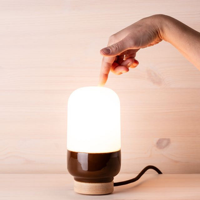 Table lamp Porcelain Ohm Table 100/190 Clear glass IP20 | Ifö Electric