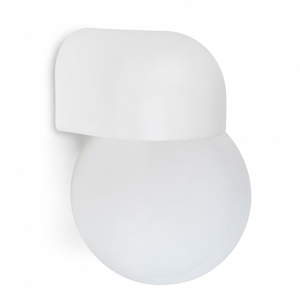 Wandleuchte Porzellan Agnes IP54 Globe opal