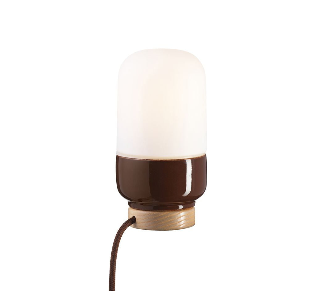 Lampe de table en porcelaine Ohm Table 100/190 opale mate IP20 | Ifö Électrique