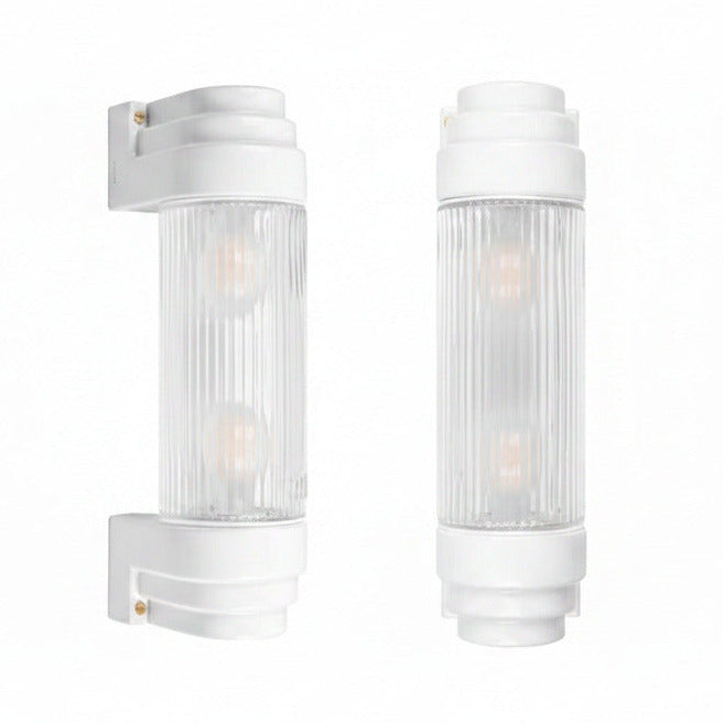 Wandleuchte Art-déco Porzellan Cassis IP44 2xE27