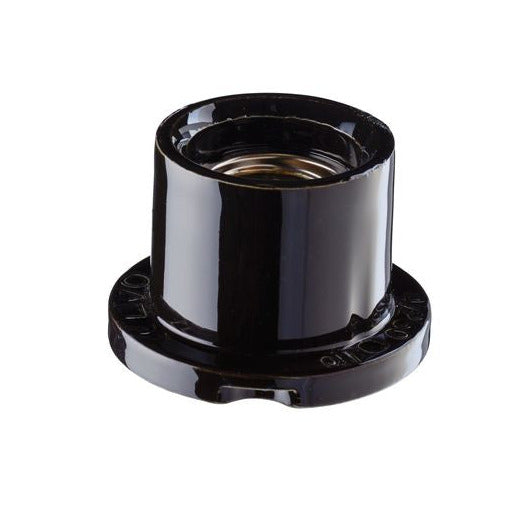 Ersatzteil Lampenfassung E27 glasiert mit Klemmhülse Sauna (52721, 52726, 52731, 52736) | Ifö Electric schwarz