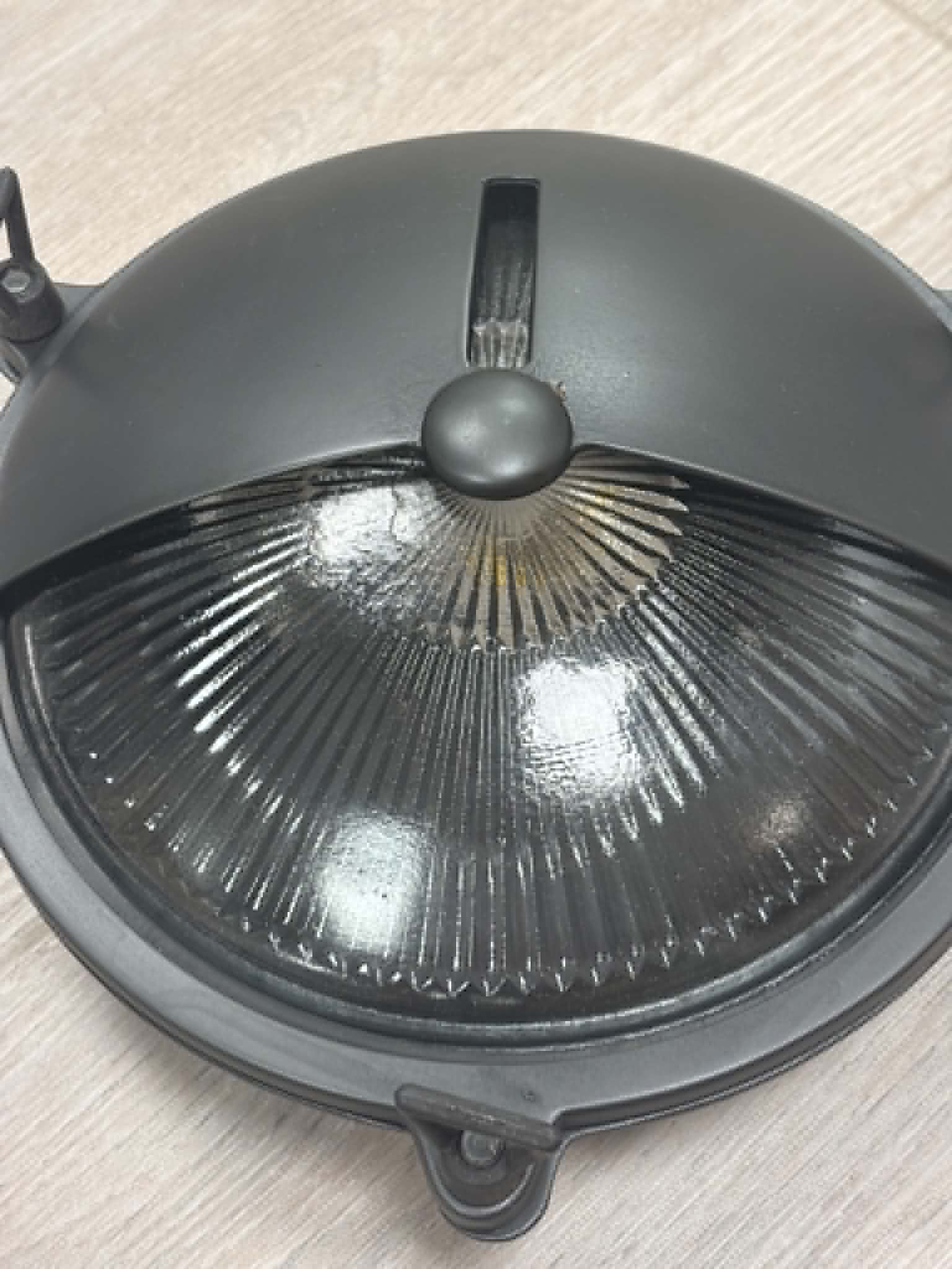 Lampe de bateau, lampe d'extérieur ronde en laiton E27 