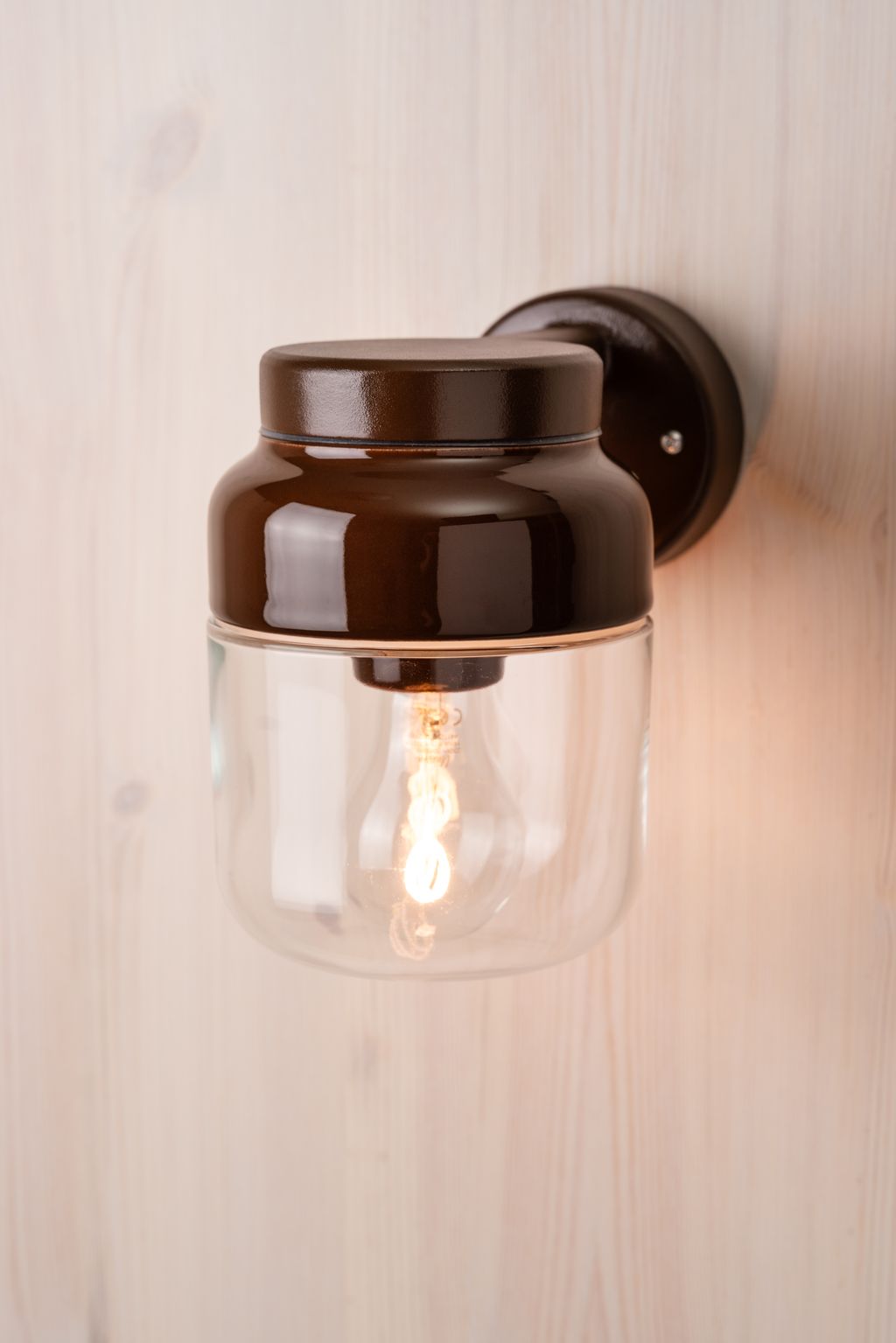 Ohm Wandleuchte 140/205 Ø123.5mm IP44 klarglas | Ifö Electric
