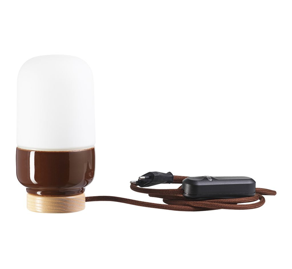 Lampe de table en porcelaine Ohm Table 100/190 opale mate IP20 | Ifö Électrique