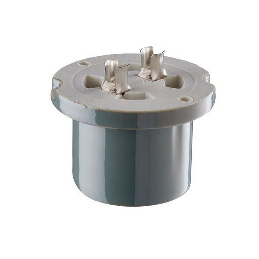 Ersatzteil Lampenfassung E27 glasiert mit Klemmhülse Sauna (52721, 52726, 52731, 52736) | Ifö Electric grau