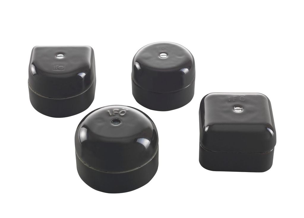 Abzweigdosen Porzellan Ifö Electric schwarz