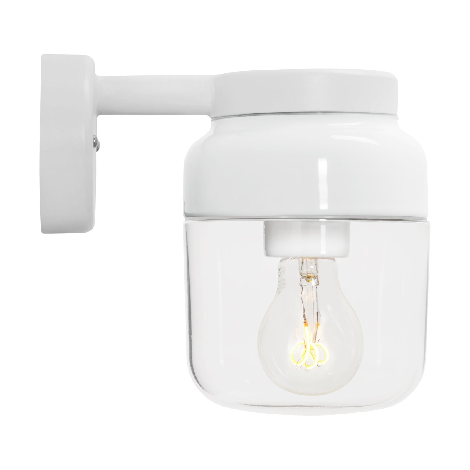 Ohm Wandleuchte 140/205 Ø123.5mm IP44 klarglas | Ifö Electric